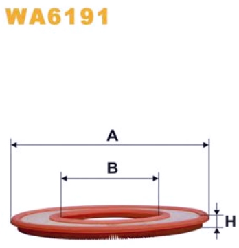 Filter vazduha BMW E21, E12  1977-1990 Wix - WA6191 - 13721263097 - WA6191